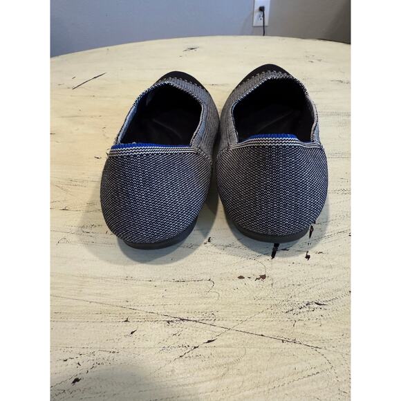 Rothy’s Women’s Grey Mist Captoe Black and White Ballet Shoes Flats Size 9.5 - Picture 11 of 13